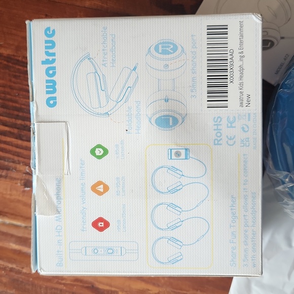 Awatrue Wired Headphones ☆ Model AT2 ☆ Kids Headphones ☆ New in Box ☆ - Picture 4 of 16
